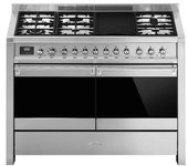 Cocina Gas Y Eléctrica Smeg A4-81 120cm Inox 6f