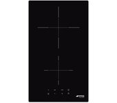 Smeg Universal Si2321d Placa De Inducción Empotrada 30cm 2 Fuegos Negro