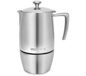 Cafetera Italiana De Acero Inoxidable 10 Tazas 500 Ml