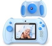 Cámara De Fotos Y Video Infantil Dam Con Juegos Incorporados. Cámara Dual, 48mpx Y Videofull Hd. Pantalla De 2,4 Pulgadas. 12,5x3,5x7,5 Cm. Color:
