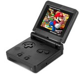 Consola Portátil Retro Dam Con 500 Juegos De 8 Bits Y Pantalla De 3 Pulgadas Plegable. Conexión Para Tv. 8,2x2,5x15,7 Cm. Color: Negro