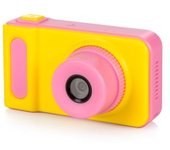 Cámara De Fotos Y Videos Dam Para Niños Con Juegos 8x4x4 Cm. Color: Amarillo