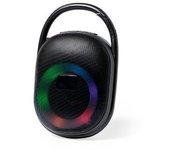 Altavoz Dam Luz Led Multicolor Bluetooth. Potencia Sonido 5w. Batería 1.200 Mah 10,2x15,5x5 Cm. Color: Negro