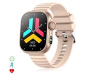 Smartwatch Dam Zw39 Con Notificaciones De Apps, Llamadas Bluetooth. Monitor De Tensión Y Oxígeno En Sangre. 3,7x1,1x4,7 Cm. Color: Oro
