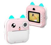 Cámara Digital Dam 2 En 1 Q5 De Fotos 24mpx Y Video Hd Para Niños. Cámara Instantánea E Impresora Bluetooh. 10,5x4,5x10,5 Cm. Color: Rosa
