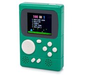 Mini Consola Portátil Dam Retro Pocket Player Con 198 Juegos De 8 Bits, Pantalla De 2 Pulgadas. 6,8x2,5x10 Cm. Color: Verde