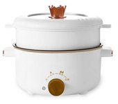 Olla Eléctrica Vaporera Multifunción Dam 800w. Tres Temperaturas, 2.5l, Doble Nivel. Con Tapa Transparente. Vaporera, Hot Por,salteado, Etc.