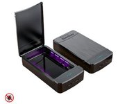 Caja Esterilizadora Dam Con Luz Ultravioleta Y Función Aromaterapia. 12x23x4 Cm. Color: Negro