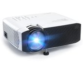 Video Proyector Dam Hd1080p, 3500 Lúmenes Con Altavoces Duales, Conexión Hdmi/usb/vga/av/micro Sd 19x16x7 Cm. Color: Blanco