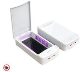 Caja Esterilizadora Dam Con Luz Ultravioleta Y Función Aromaterapia. 12x23x4 Cm. Color: Blanco