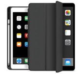 Funda Tipo Libro Con Soporte Para Apple Pencil Para Ipad 9.7 2017 5.a Generación, Color Negro