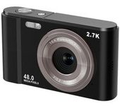 Cámara Digital Hd Para Fotografía Doméstica Full Hd 2.7k 48 Mp 16x Interstellar Black + Tarjeta De Memoria 32g Yemaesre