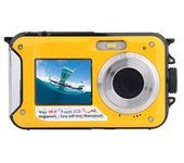 Cámara Digital Impermeable Amarilla Full Hd 2.7k 48mp 16x Yemaesre