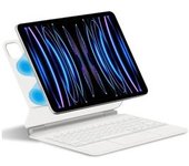 Magic Style - Funda Magnética Con Teclado Tipo Folio Para Ipad Pro 11 2022, Color Blanco
