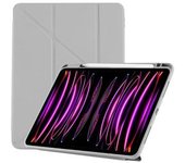 Funda Crystal Folio Origami Para Ipad 10.2 2020 8.a Generación Gris