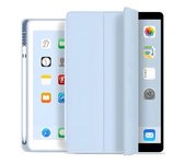 Funda Tipo Libro Con Soporte Para Apple Pencil Para Ipad 9.7 2017 5.a Generación, Color Azul