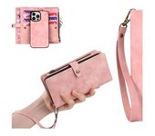Funda Tipo Libro Con Tapa Rosa De Para Iphone 8 Plus