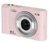 Cámara Digital Hd Para Fotografía Doméstica Full Hd 2.7k 48 Mp 16x Rosa Claro + Tarjeta De Memoria 32g Yemaesre