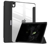 Funda Tipo Libro Crystal Folio Para Ipad Pro 12.9 2021 5.a Generación, Color Negro