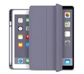 Funda Tipo Libro Con Soporte Para Apple Pencil Para Ipad Pro 12.9 2021 5.a Generación Color Lavanda