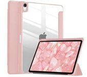 Funda Tipo Libro Crystal Folio Para Ipad Pro 12.9 2020 4.a Generación, Color Rosa