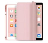 Funda Tipo Libro Con Soporte Para Apple Pencil Para Ipad Pro 13 M4 2024 Rosa