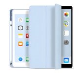 Funda Tipo Libro Con Soporte Para Apple Pencil Para Ipad Pro 13 M4 2024 Azul