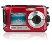 Cámara Digital Impermeable Yemaesre Full Hd 2.7k 48mp 16x Roja