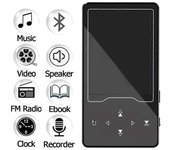 Reproductor Mp3 Hifi Con Bluetooth 4.2 Botón Táctil Altavoz Incorporado Pantalla Tft De 2,4 Pulgadas Sin Pérdidas Con