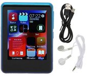 Reproductor De Mp3 Bluetooth 5.0 Compatible Con Radio Fm Pantalla Táctil Completa De 2,4 Pulgadas Reproductor De Música Mp3 Portátil Con Reducción De