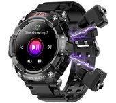 Reloj Inteligente Con Auriculares, 1.52" Táctil, Llamadas, Fitness, Música, Sueño (negro)
