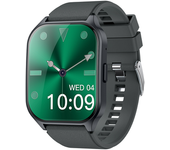 Reloj Amoled Curvo, Llamadas Bluetooth, Frecuencia Cardíaca, Presión Arterial, Oxígeno (gris)