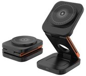Estación Carga Inalámbrica 3 En 1, Multifuncional, Iphone 15-12, Iwatch, Airpods (negro)