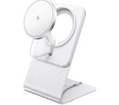 Soporte Magnético Carga Rápida 15w Iphone 15/14 Blanco