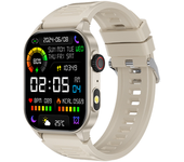 Smartwatch Con Llamadas Bluetooth, Linterna Y Seguimiento Deportivo Al Aire Libre (caqui)