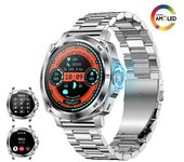 Smartwatch Hombre 1.43" Amoled Hd, Llamadas Bluetooth, Compatible Iphone Android, Plata
