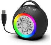 Altavoz Usb Rgb Dinámico Sonido Claro Graves Táctil Plug-n-play Negro