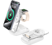 Magnética 3 En 1 Magsafe Luz Nocturna Plegable Blanco