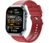 Smartwatch Ecg, Llamadas, Grasa, Presión, Azúcar, Frecuencia, Salud, Deportes (rojo)