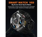 Reloj Inteligente 1,85", Llamadas Bluetooth, Ai, Con 2 Correas (plata)
