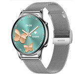 Reloj Amoled 1.32", Llamadas Bluetooth, Funciones De Salud Femenina, Diseño Redondo (plateado)