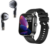 Reloj Inteligente Tws 2 En 1, Llamadas Bluetooth, Deporte, Frecuencia Cardíaca, Monitoreo De Salud (negro)