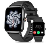 Smartwatch Mujer Chronus, Llamadas Y Rastreador De Ejercicios Con Spo2, Compatible Android Ios, Negro