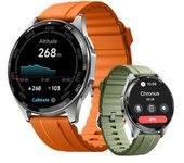 Chronus Gtx15 Gps, Reloj Inteligente, Frecuencia Cardíaca, 3atm, Naranja