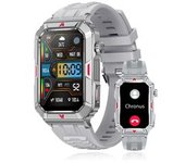 Smartwatch Hombre 1.57" Pantalla Cuadrada, Compatible Android Ios, Color Gris