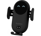 Soporte Cargador Inalámbrico Automóvil Carga Rápida Qi 15 W Ventilación Iphone Samsung Negro