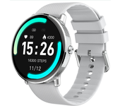 Reloj Inteligente Deportivo Grande, Llamadas Y Salud Unisex, Plateado