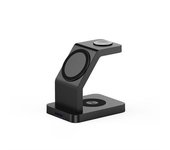 Cargador Magsafe 3 En 1, Cargador Portátil Para Iwatch 7-2, Airpods, Para Iphone 16-12 (negro)
