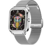 Reloj Inteligente Bluetooth, 1.6" Táctil, Llamadas, Fitness, Sueño, Spo2, Iphone/android (plata)