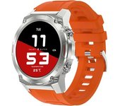 Reloj Militar Amoled 1.43" Llamadas, Fitness Ip68 Y Nfc, 400 Mah, Naranja